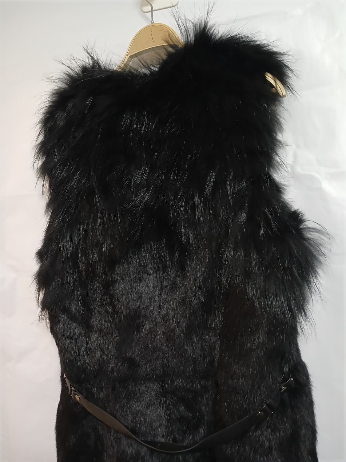 (77)지오송지오 여성 라쿤퍼 베스트 상품이미지5