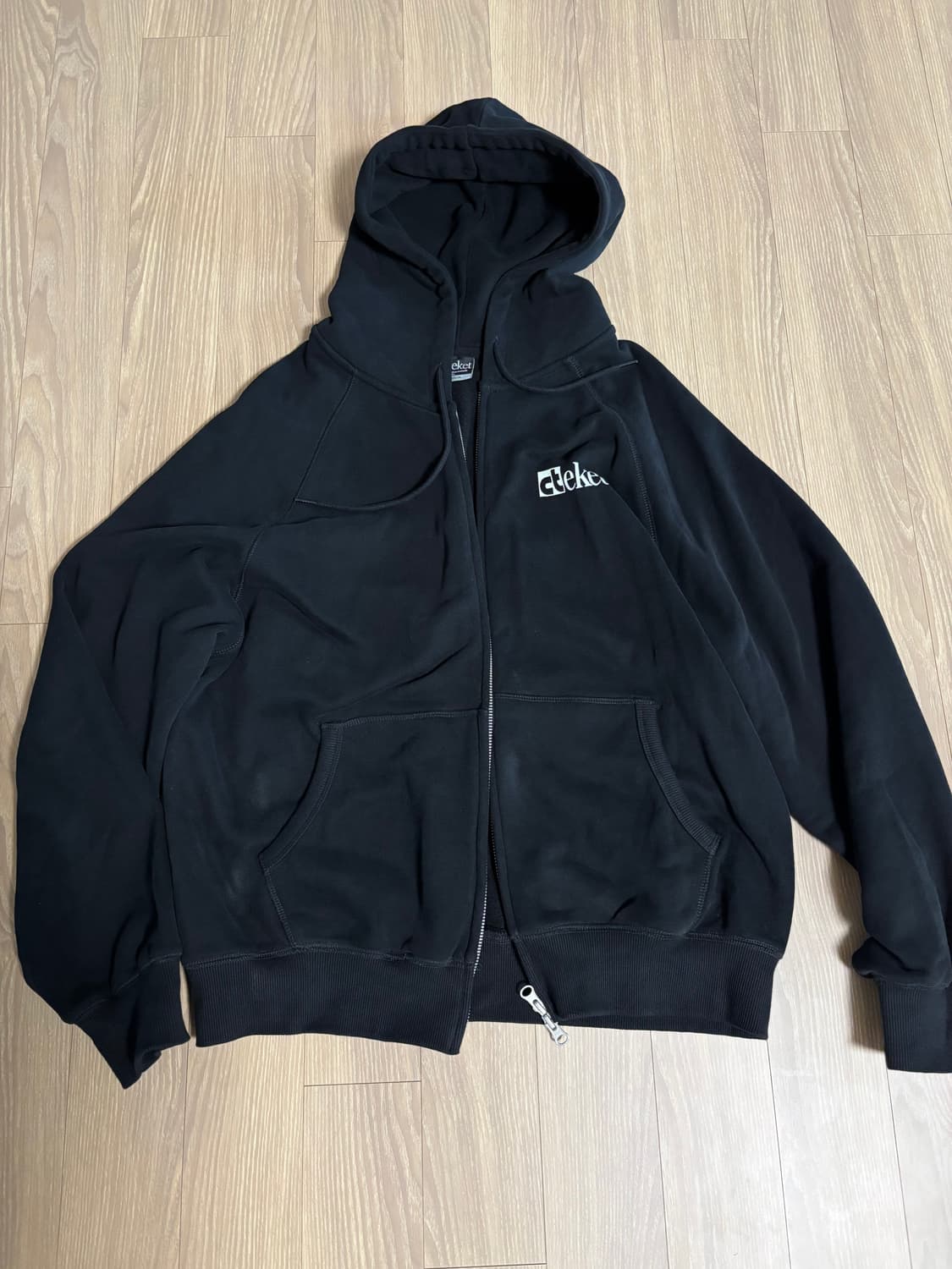Plan Zip-Up Hoodie Black 상품이미지3
