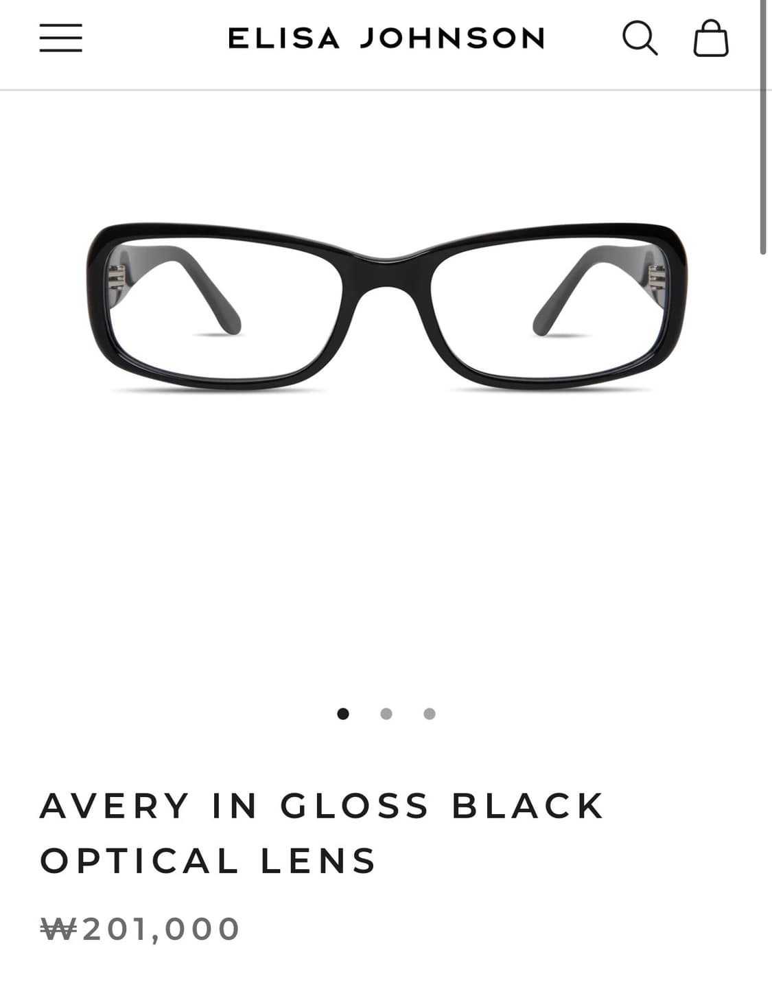 ELISA JOHNSON AVERY IN GLOSS BLACK 상품이미지1