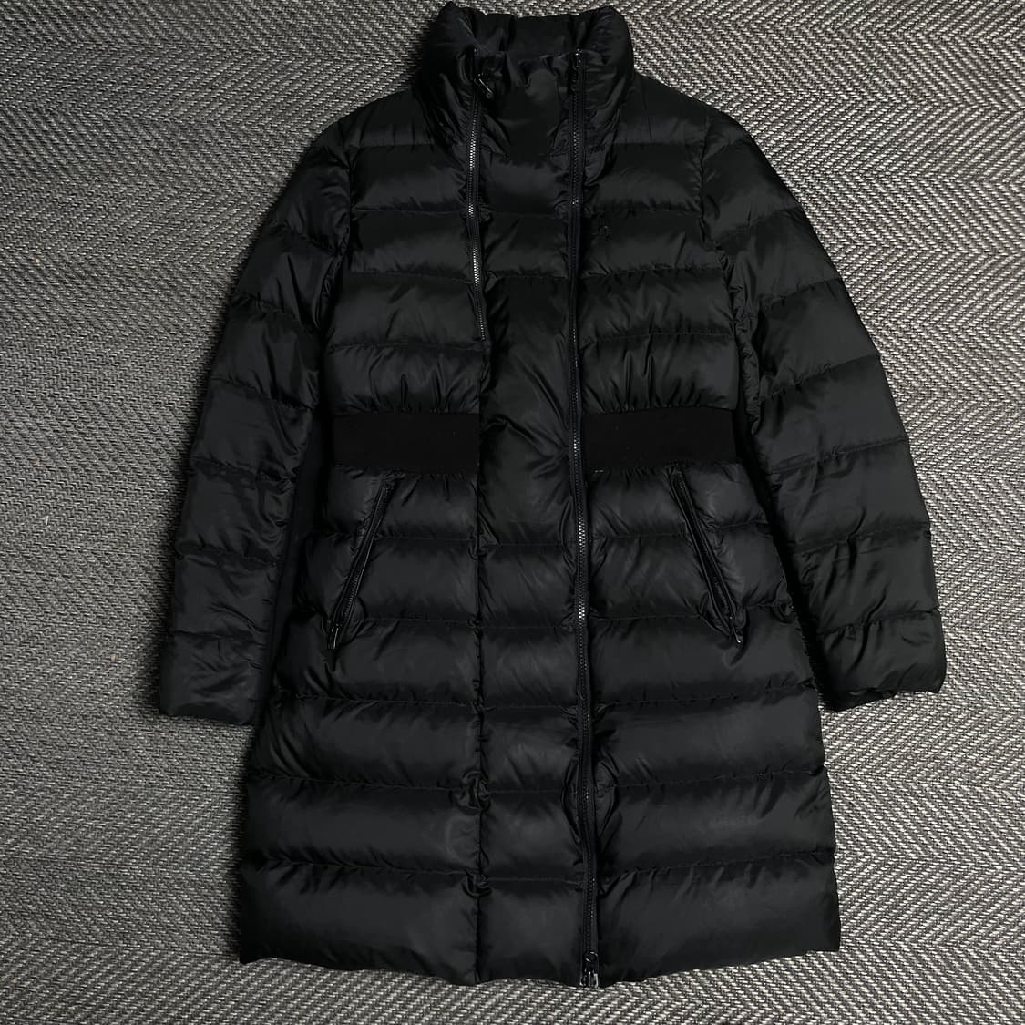 Hazzys 우먼스 더블지퍼 푸퍼 밴딩 디테일 롱 패딩 점퍼o 5361 상품이미지1