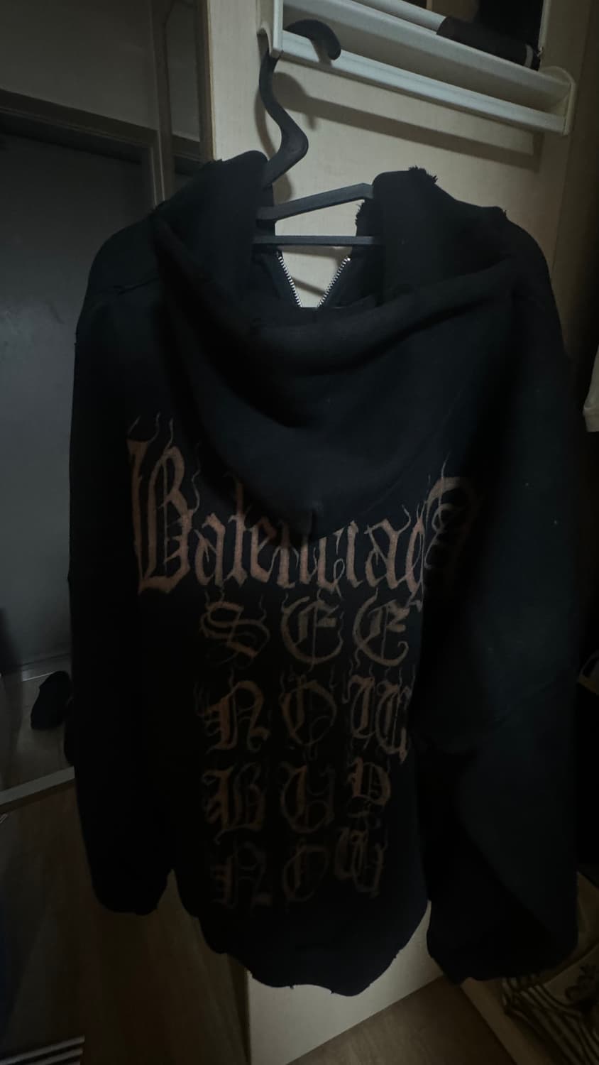 발렌시아가 헤미 메탈 후드 집업 상품이미지2