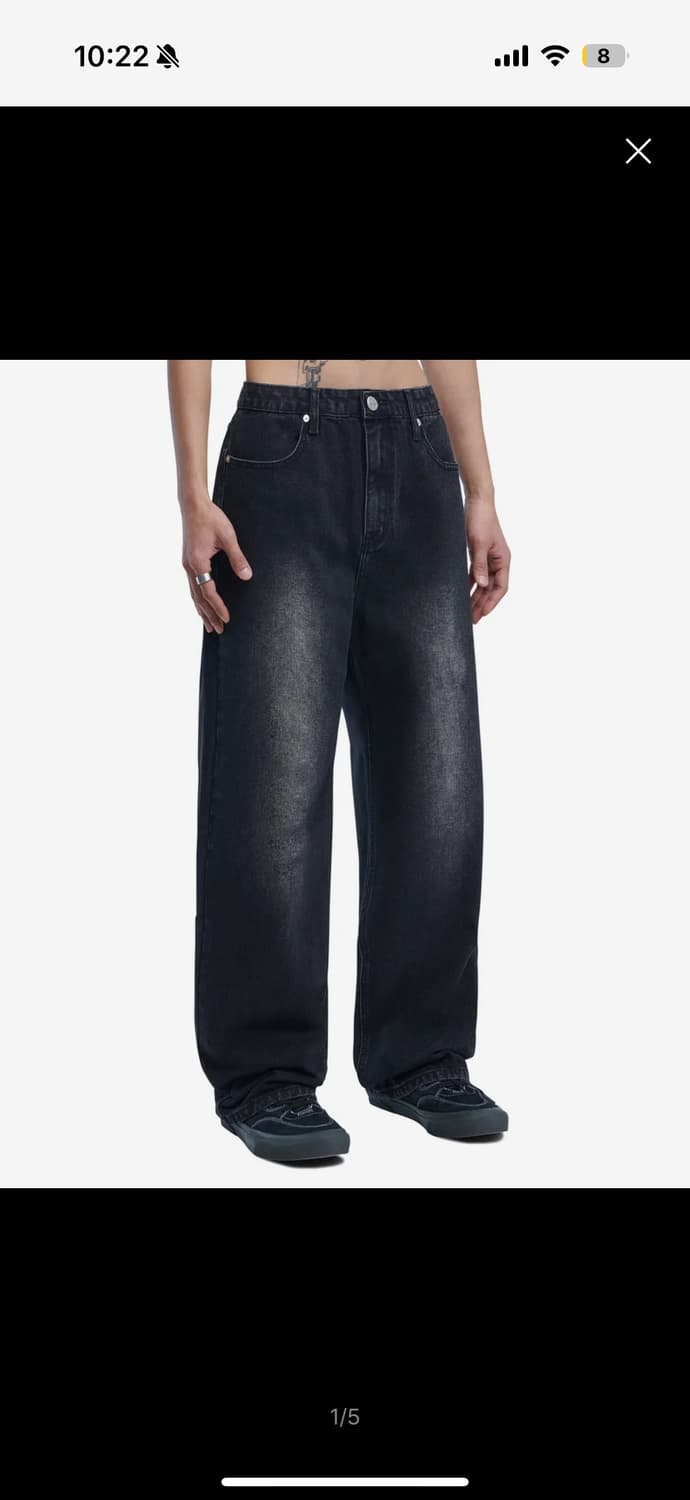 노매뉴얼 워싱 데님 팬츠 상품이미지3