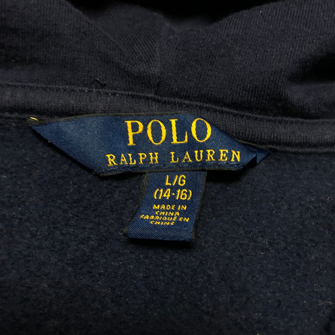 폴로 랄프로렌 네이비 후드집업 자켓 상태굿 상품이미지4