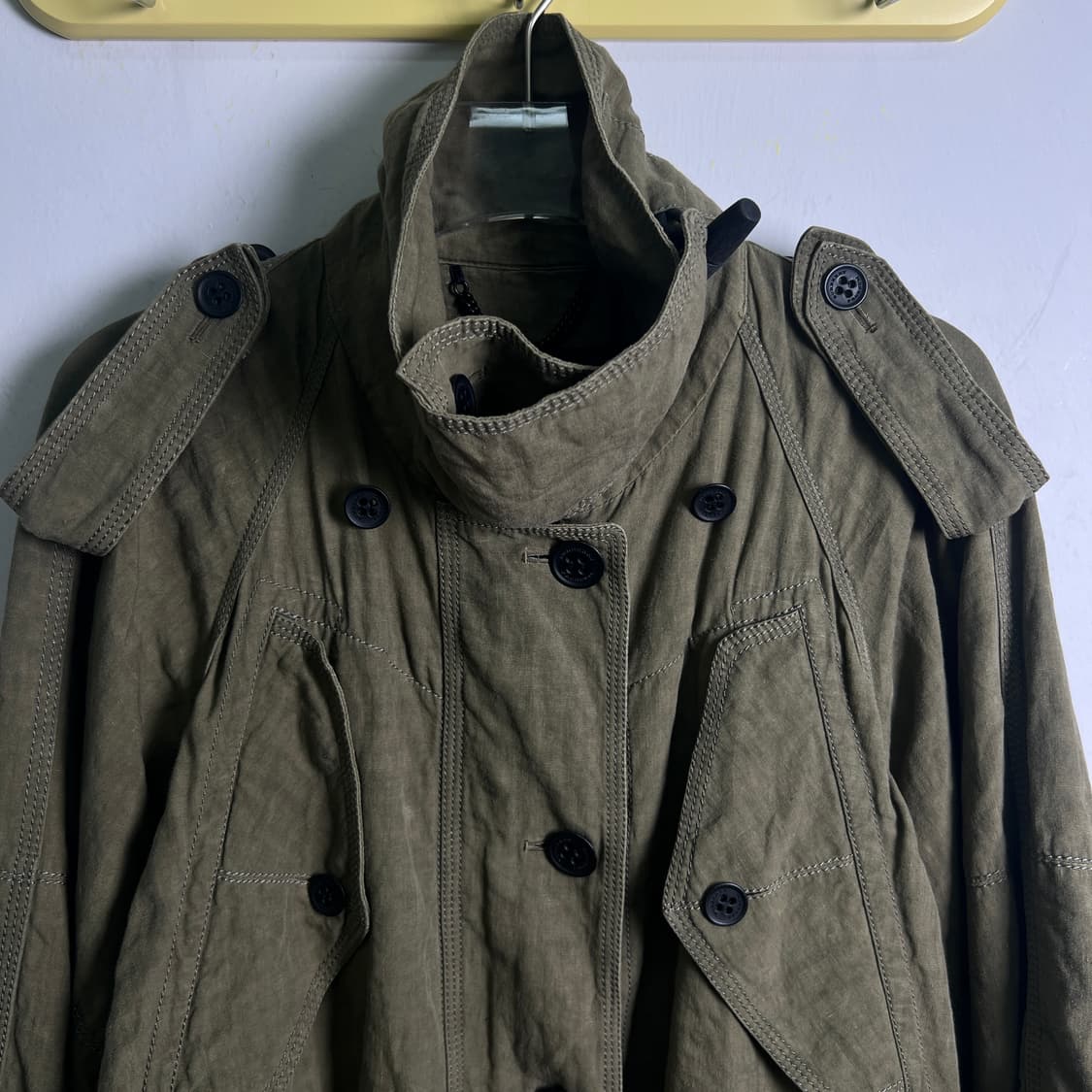 버버리 프로섬 카키 밀리터리 린넨 야상 상품이미지4