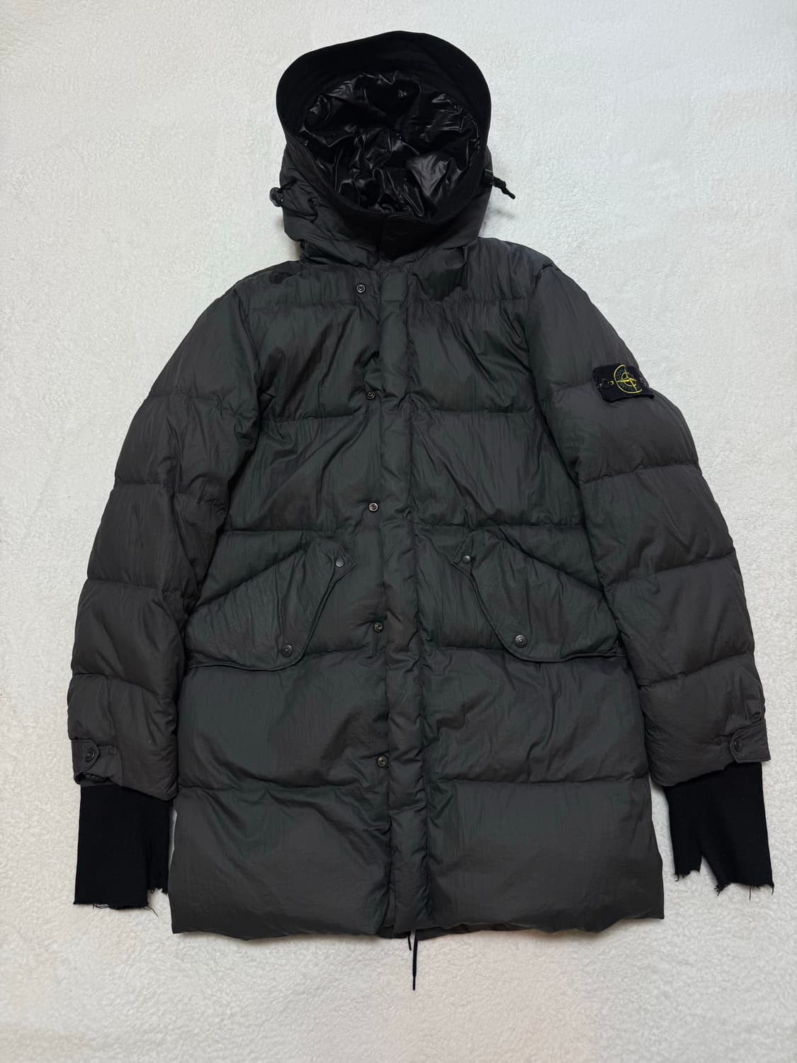정품 스톤아일랜드 아카이브 크링크랩스 패딩 차콜 상품이미지1
