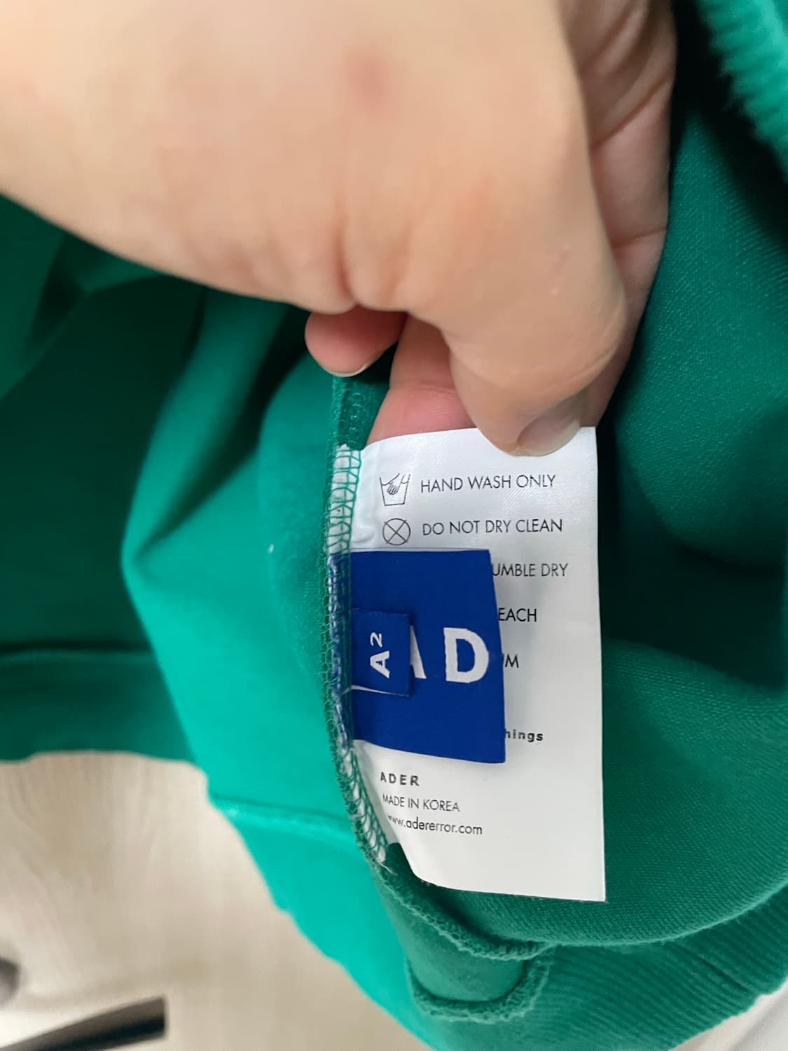 아더에러 트로피 맨투맨 그린, a2 사이즈 상품이미지8