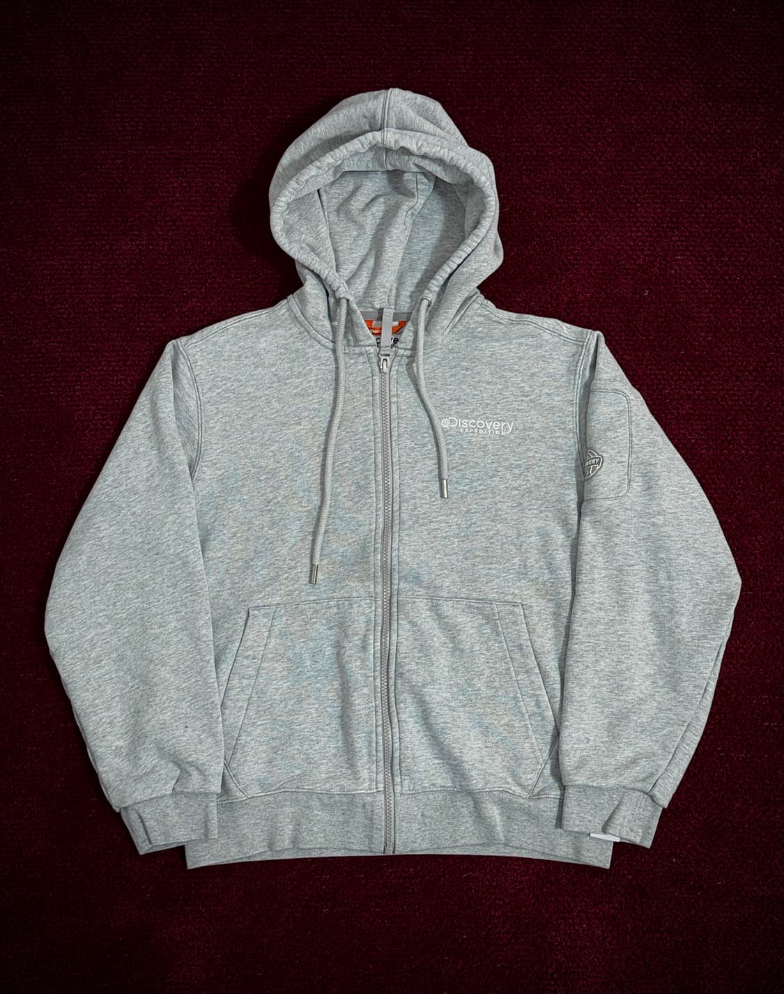 디스커버리 후드집업 그레이 90 상품이미지1