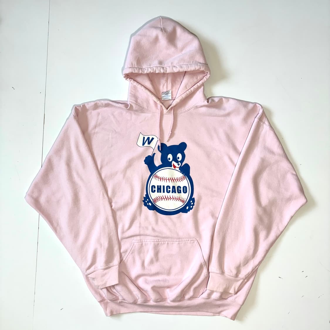 시카고 오버핏 핑크 후드 2XL 상품이미지1