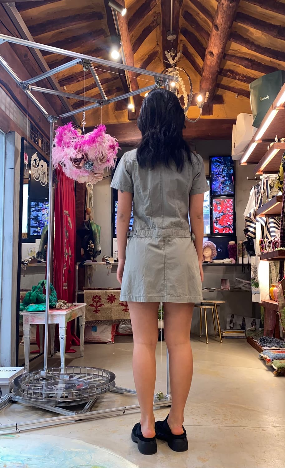 Vintage Reject 밀리터리 테크 유틸리티 미니 드레스 상품이미지6