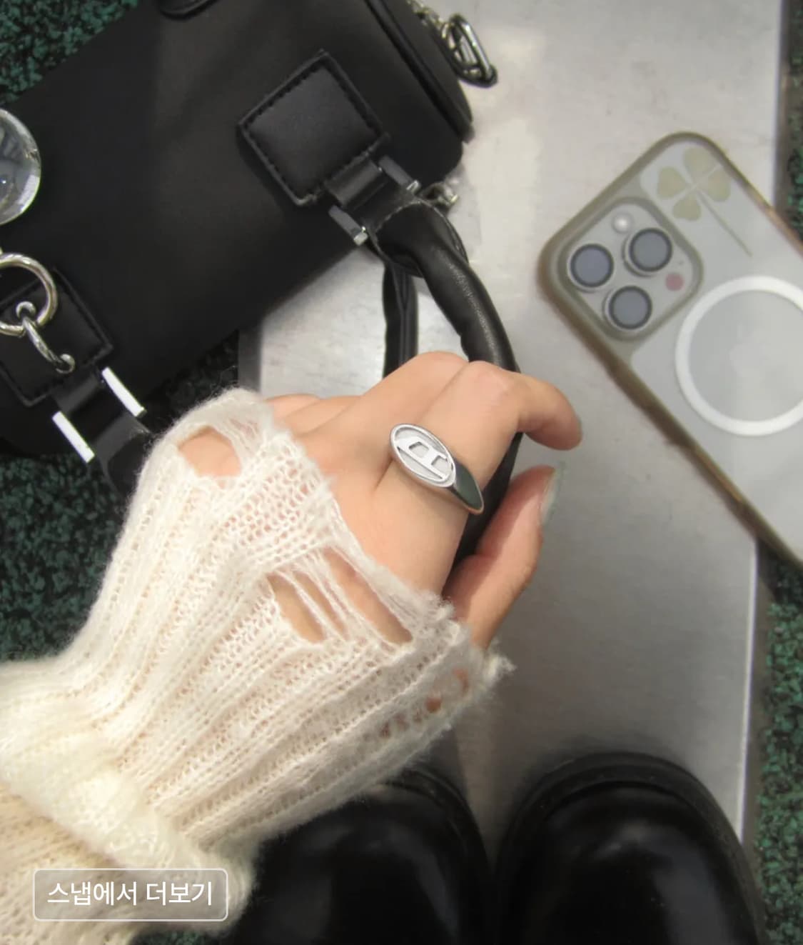 디젤 로고 반지 상품이미지2