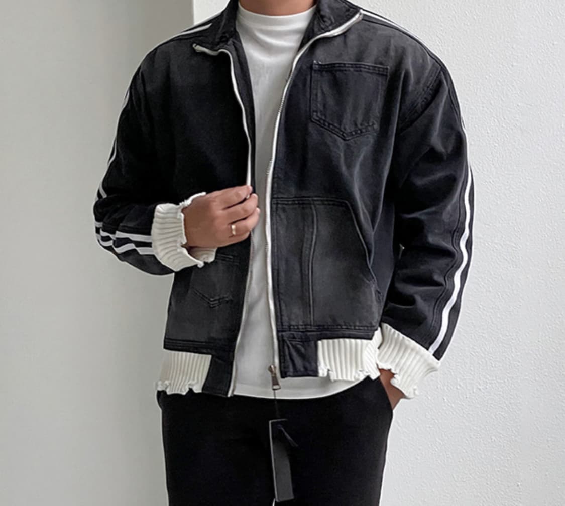 빈티지 워싱 데님 자켓 상품이미지1