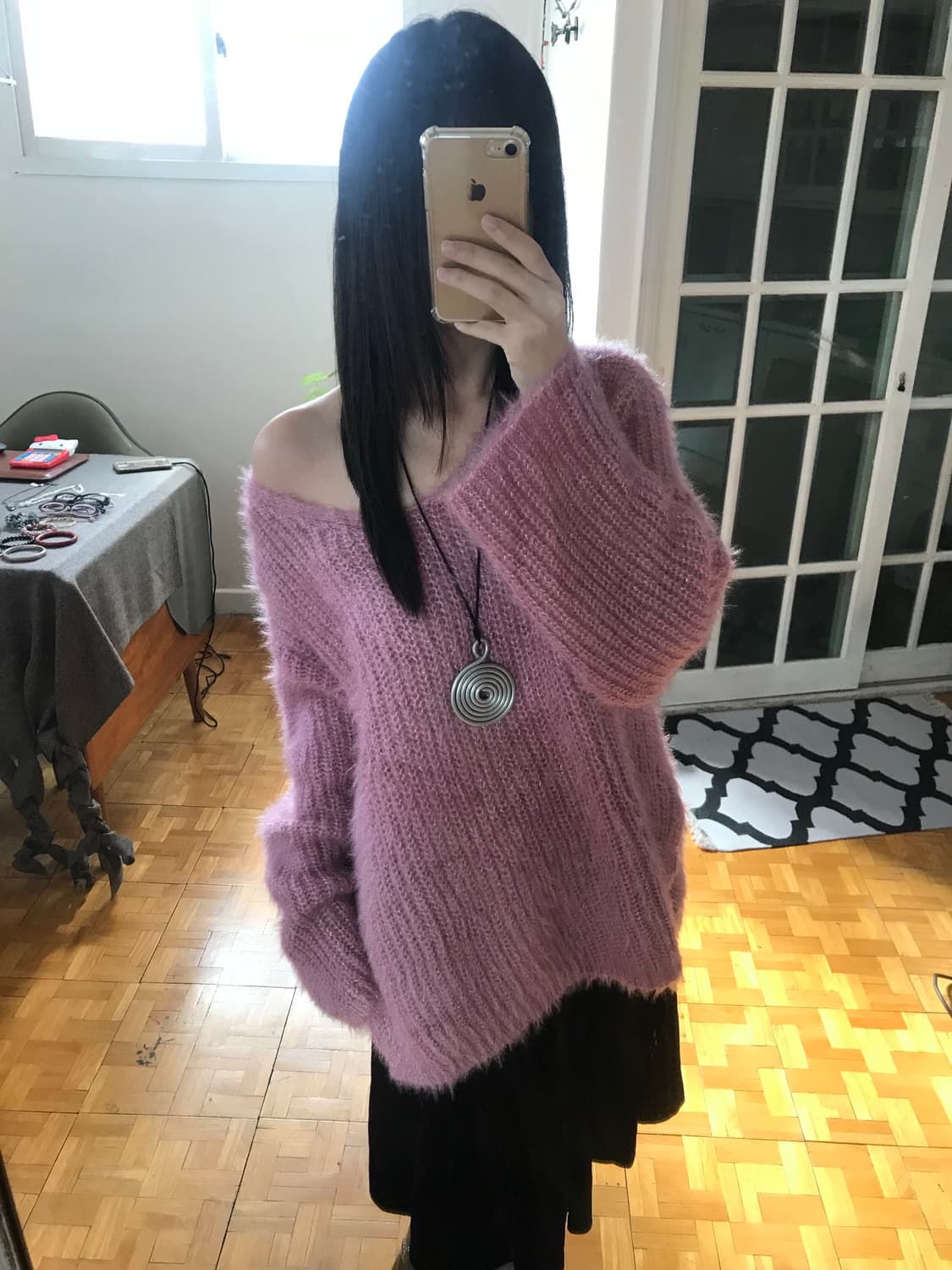 vintage pink knit 상품이미지3