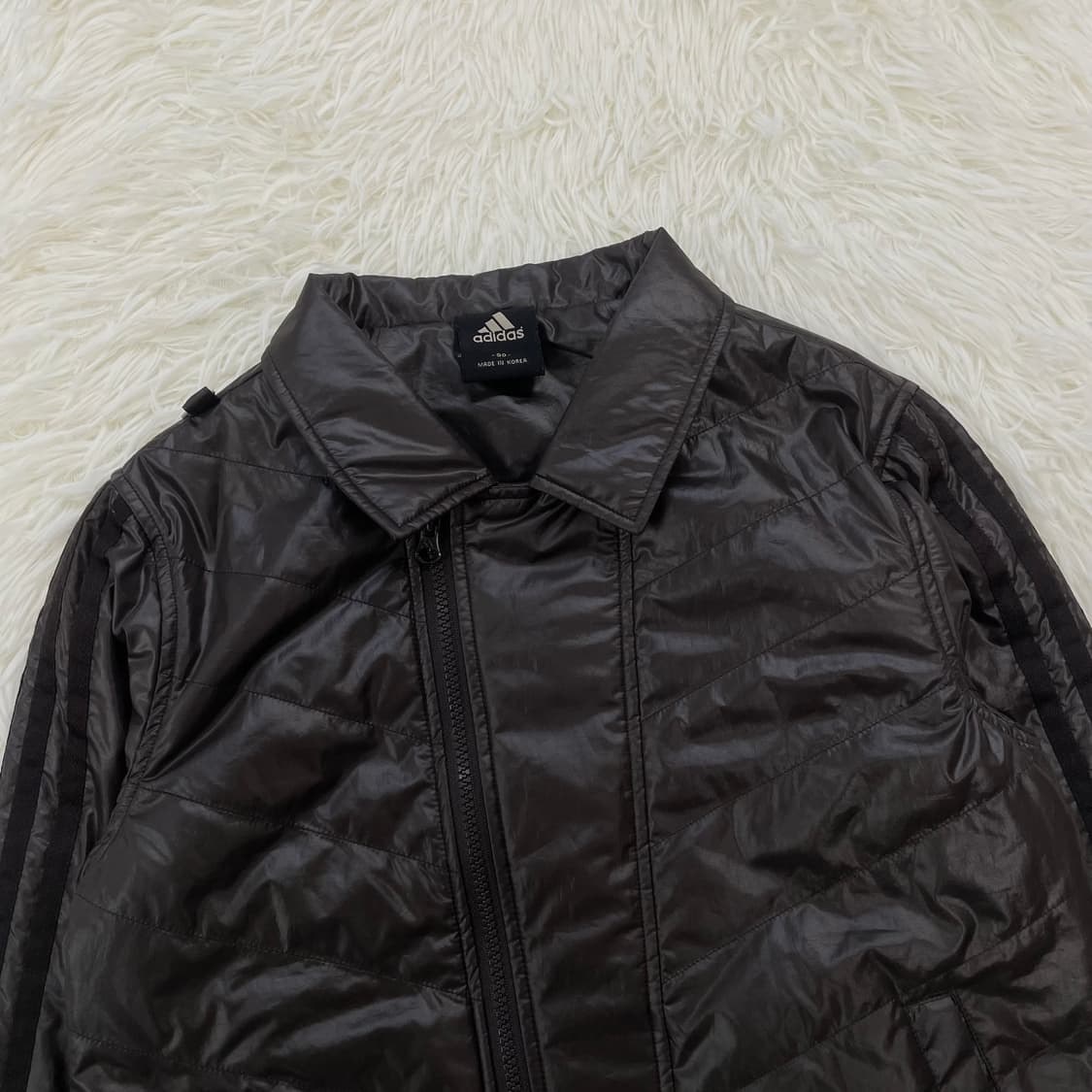 아디다스 라이더 패디드 자켓 다크브라운 상품이미지4