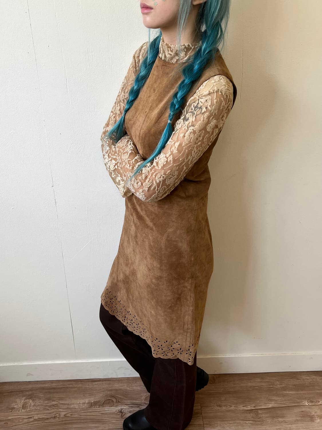 DEACH SIONE 스웨이드 원피스 상품이미지5