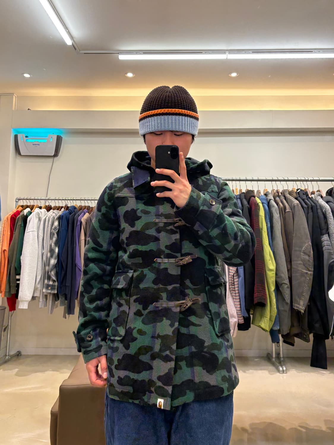 00s 베이프 녹계 더플 코트 상품이미지9