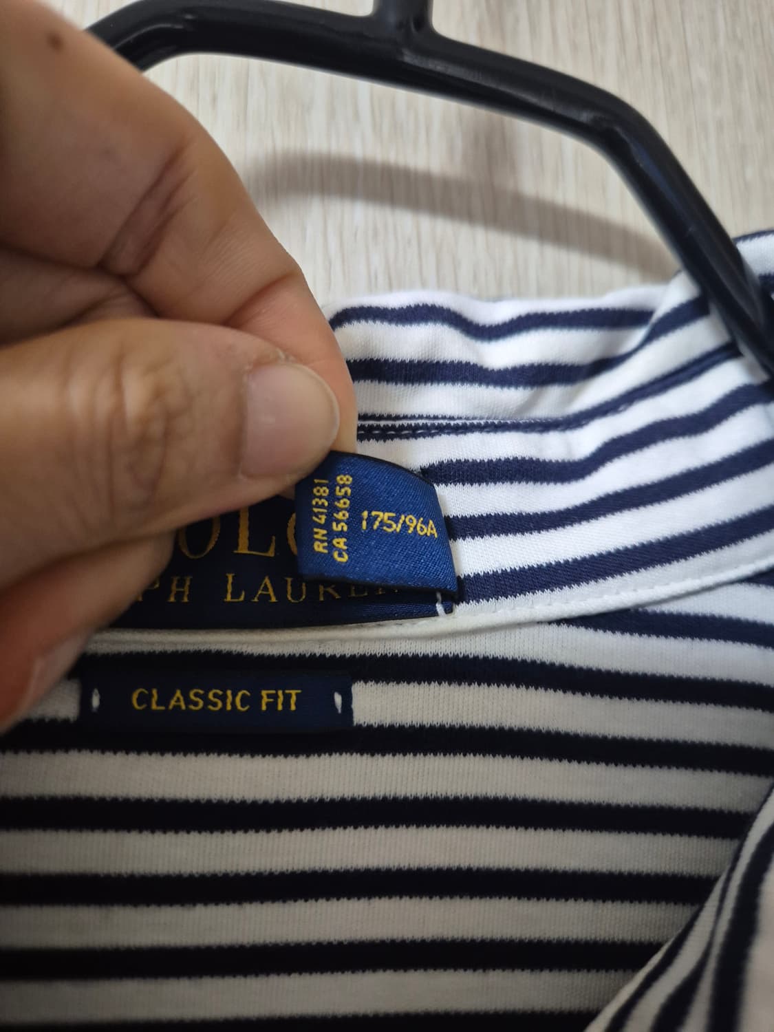 (정품) 폴로 랄프로렌 스트라이프 반팔 카라티 M 상품이미지4