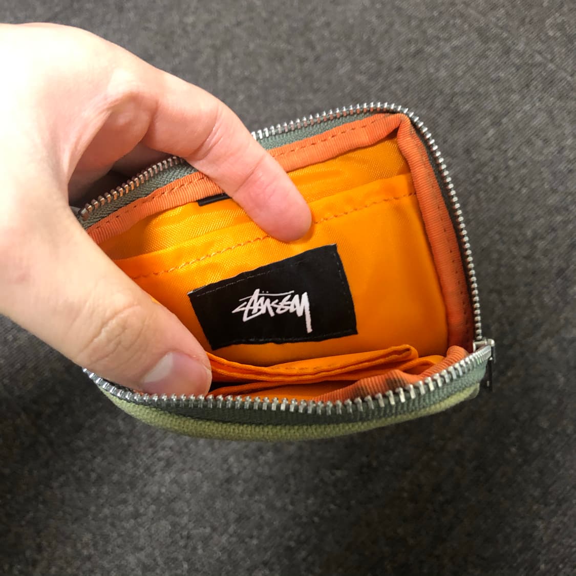 스투시 x 요시다 포터 지갑 그린 상품이미지2