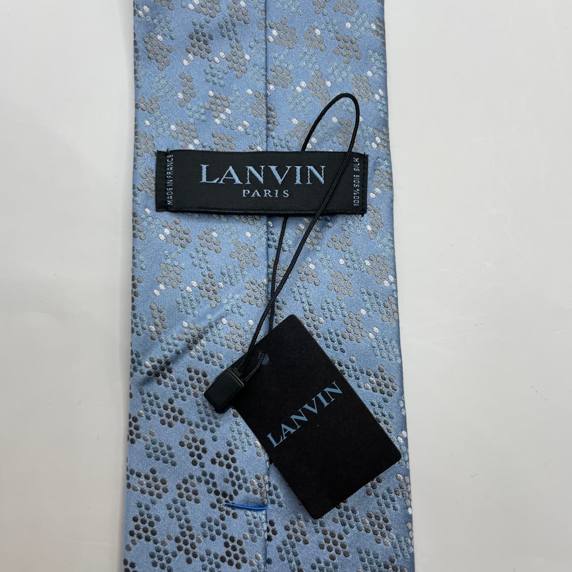 494) (LANVIN) 랑방 패턴 넥타이 미사용 상품이미지5