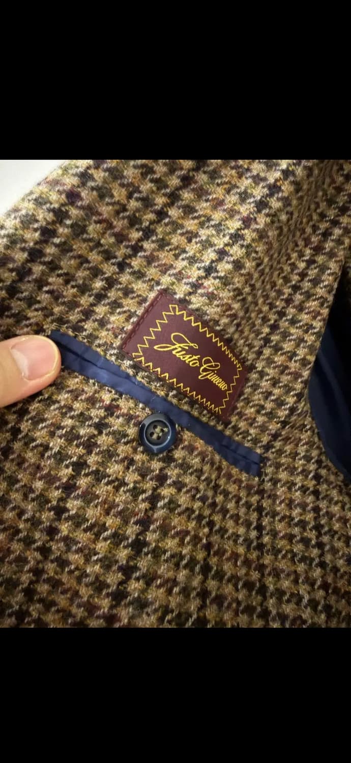 Justo Gimeno 트위드 하운드투스 자켓 50 상품이미지6