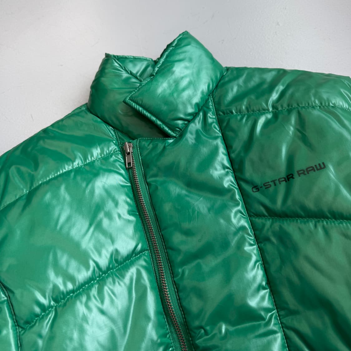 지스타 사선 하이넥 바이커 경량패딩 자켓 상품이미지5