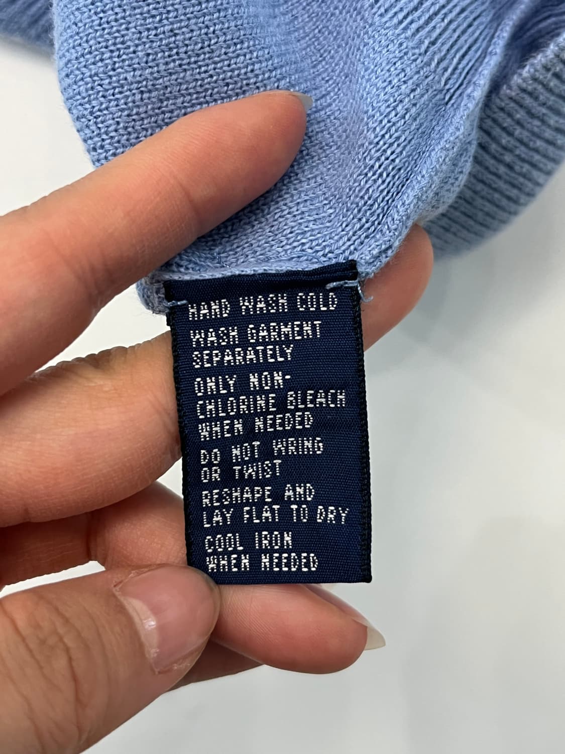 Polo 폴로 랄프로렌 골프 피마코튼 스카이블루 브이넥 니트 상품이미지7