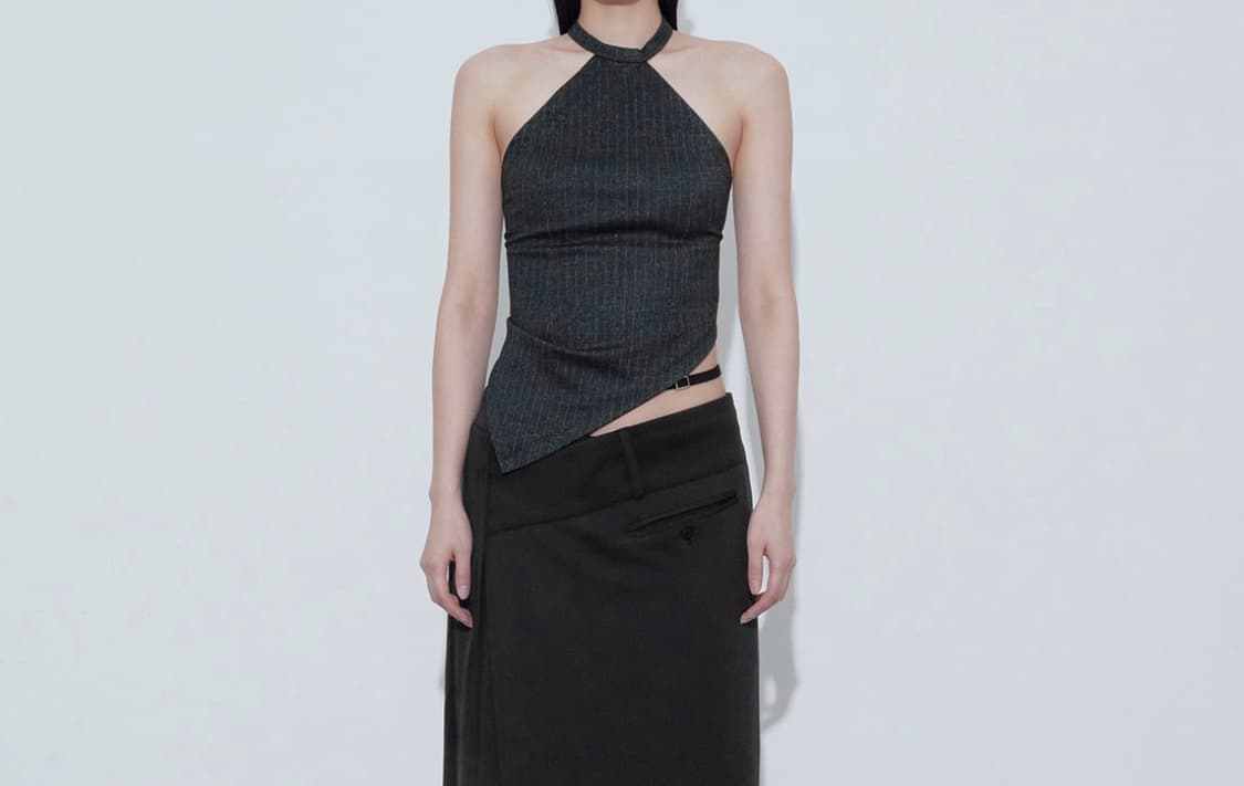 보헤미안서울 RHOMBUS HALTER TOP, STRIPE 상품이미지1