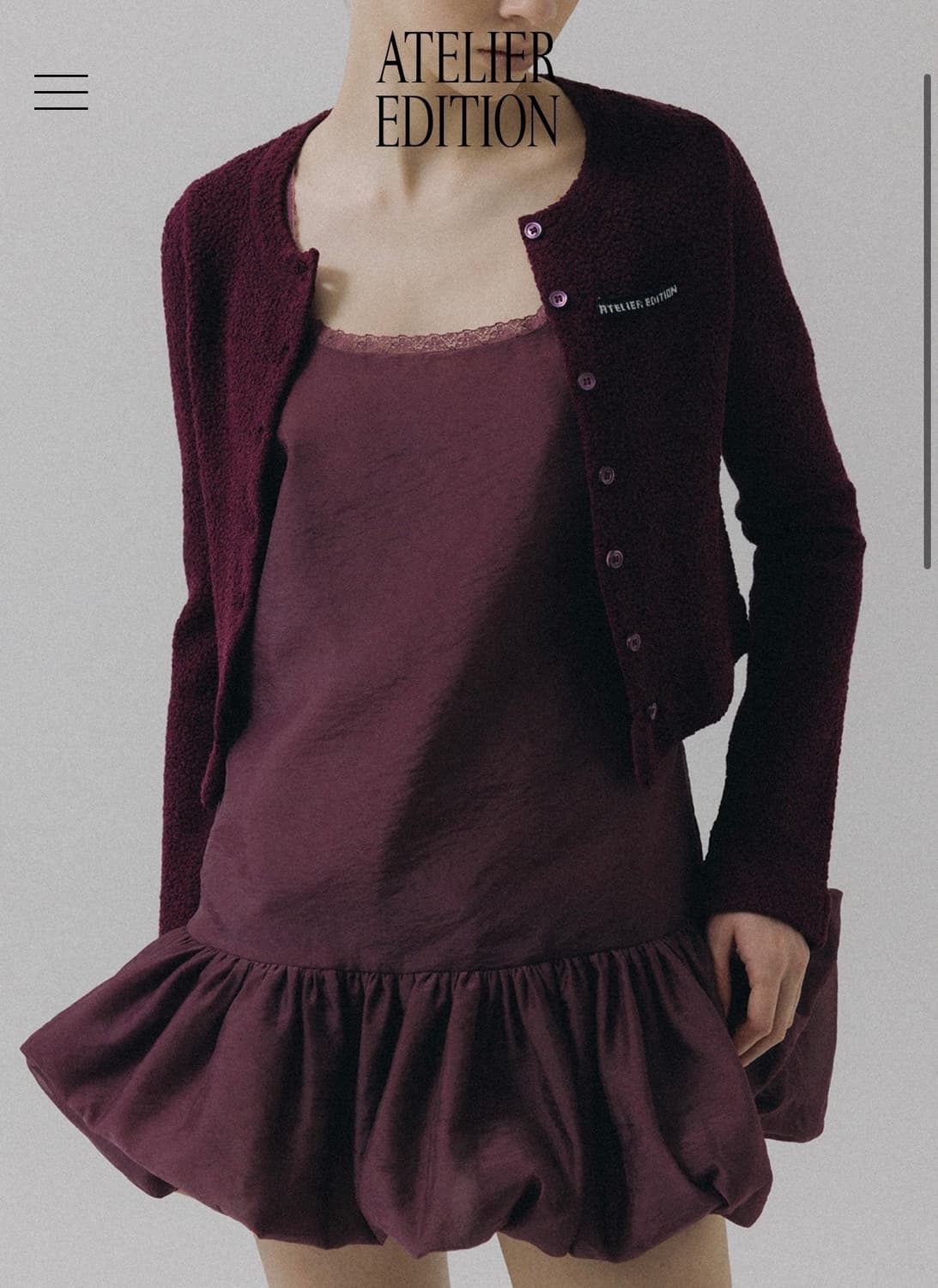 아뜰리에에디션 vouminous lace detail dress 상품이미지2