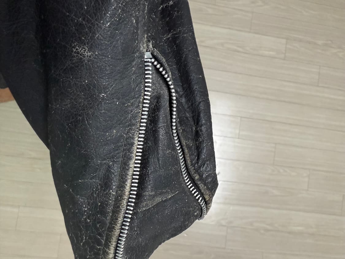 미국 빈티지 오버핏 베트멍스타일맛 레더 바이커 자켓 상품이미지9