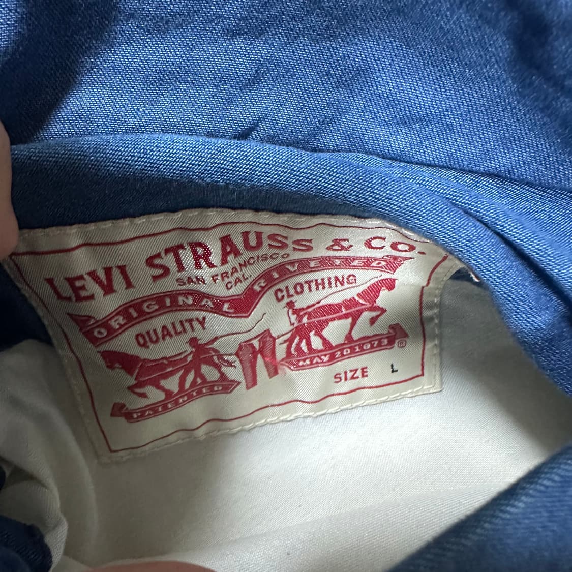 ✨ (바배) 리바이스 리버시블 뽀글이 데님 양면 점퍼 자켓 상품이미지5