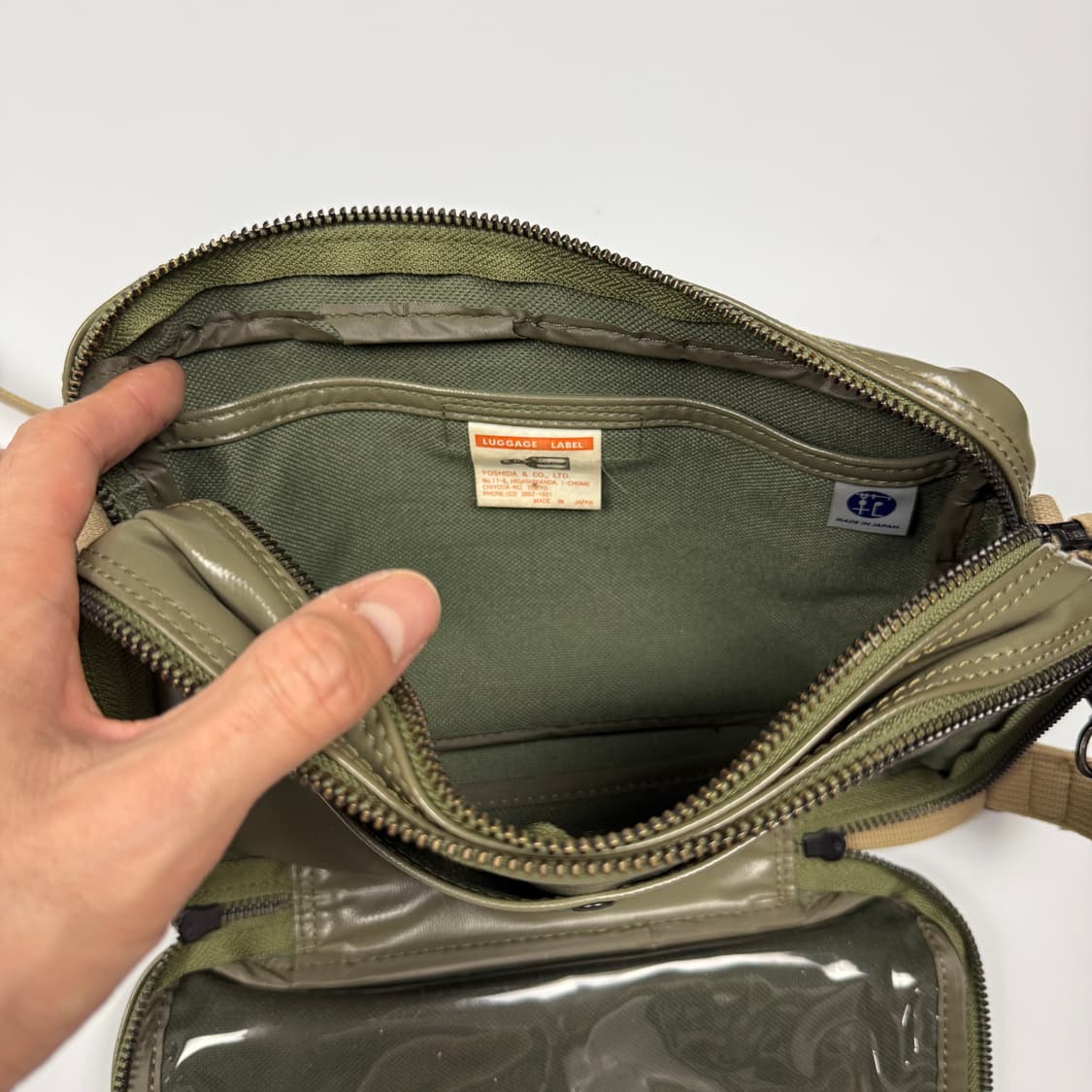 요시다포터 러기지라벨 라이너 숄더백 올리브 상품이미지8