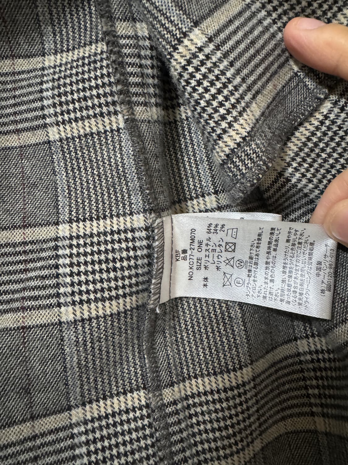 KBF 체크 오버핏 자켓 상품이미지7