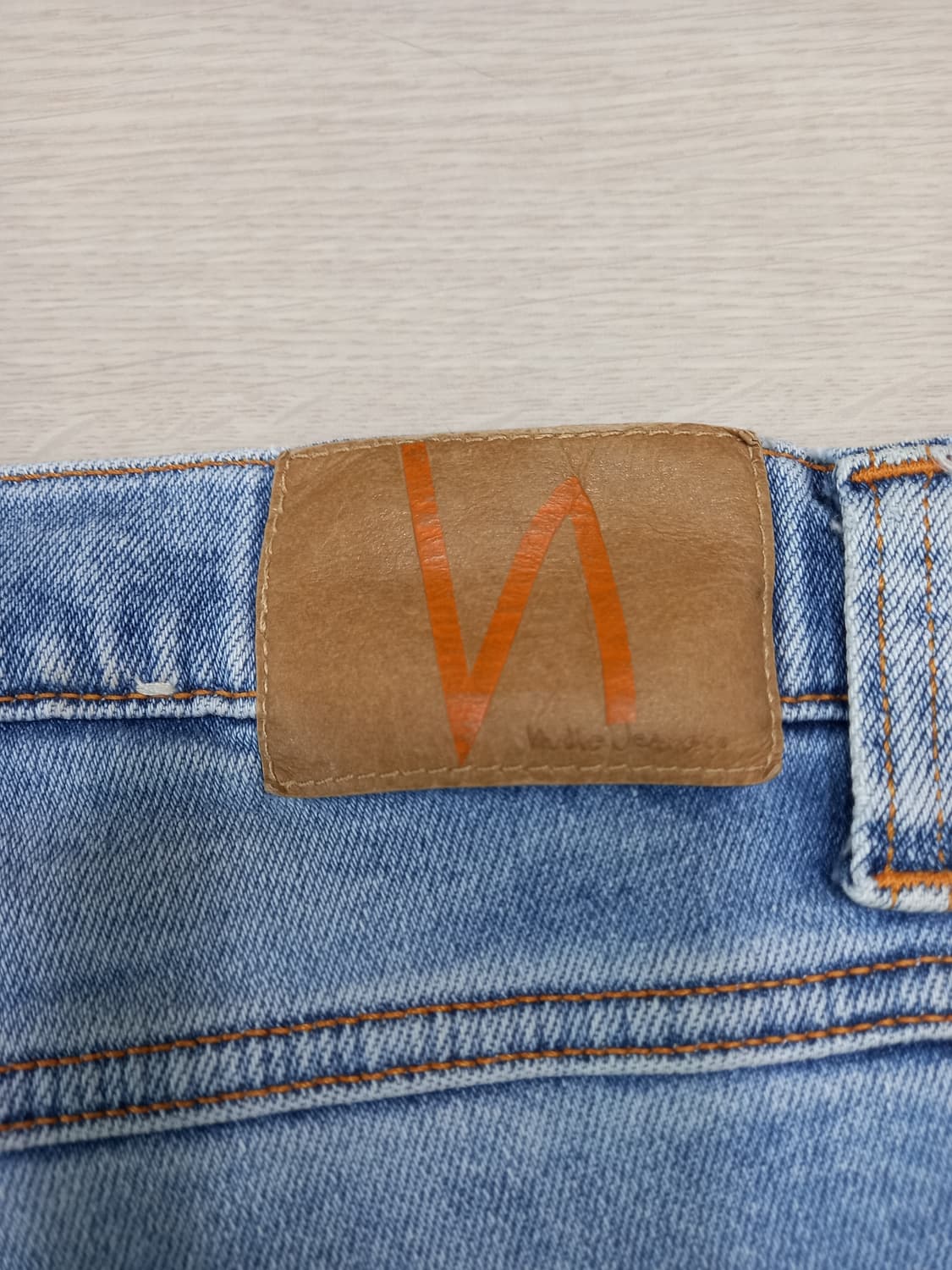 34 NudieJeans 워싱 스판 슬림일자진 34-514 상품이미지5