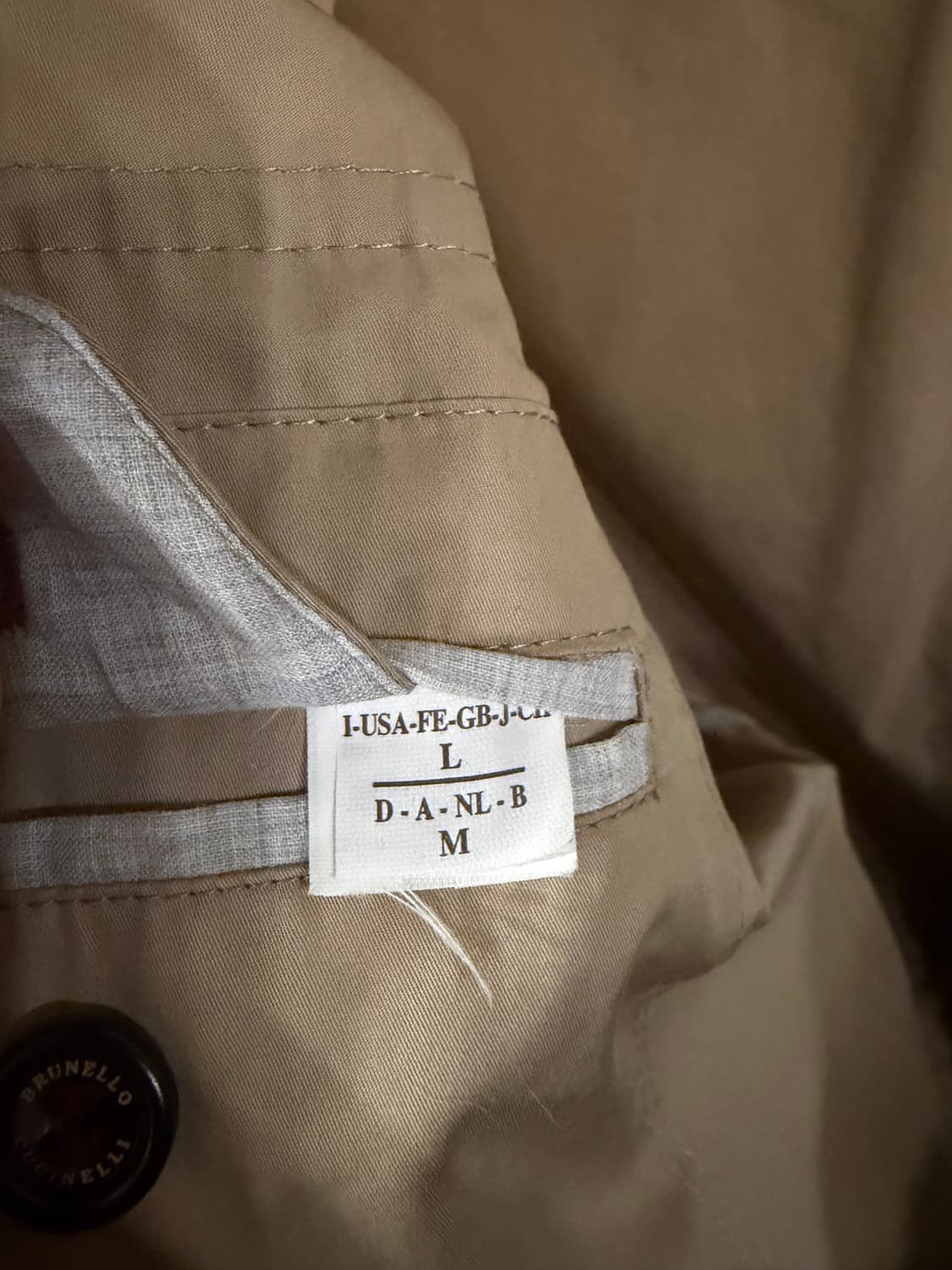 브루넬로 쿠치넬리 사파리자켓 L 상품이미지5