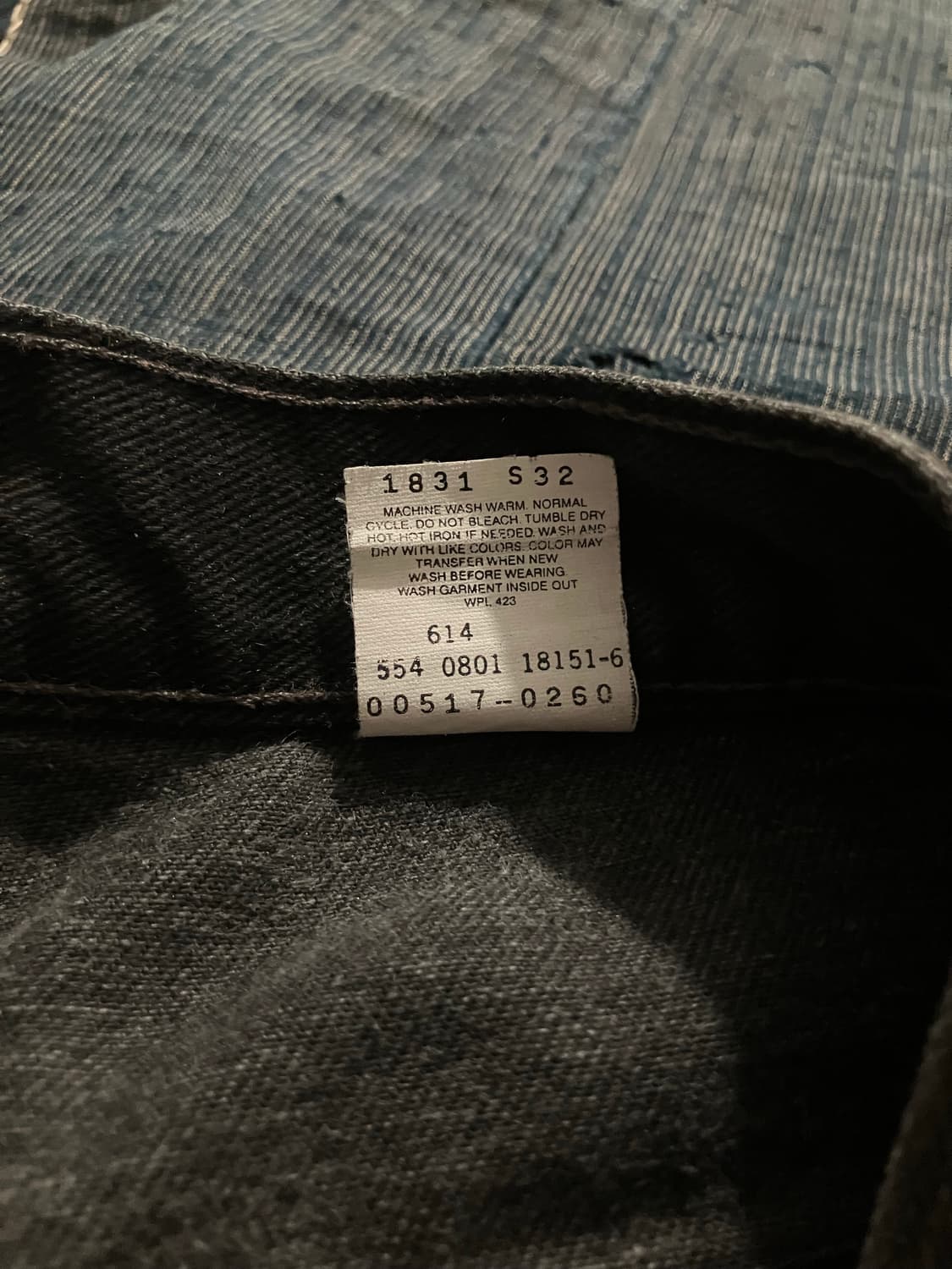 🇺🇸 00s USA 빈티지 리바이스 517 블랙 부츠컷 데님 팬츠 상품이미지9