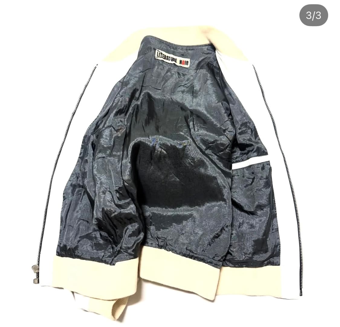Literature Noir - 레더 블루종 자켓 상품이미지3