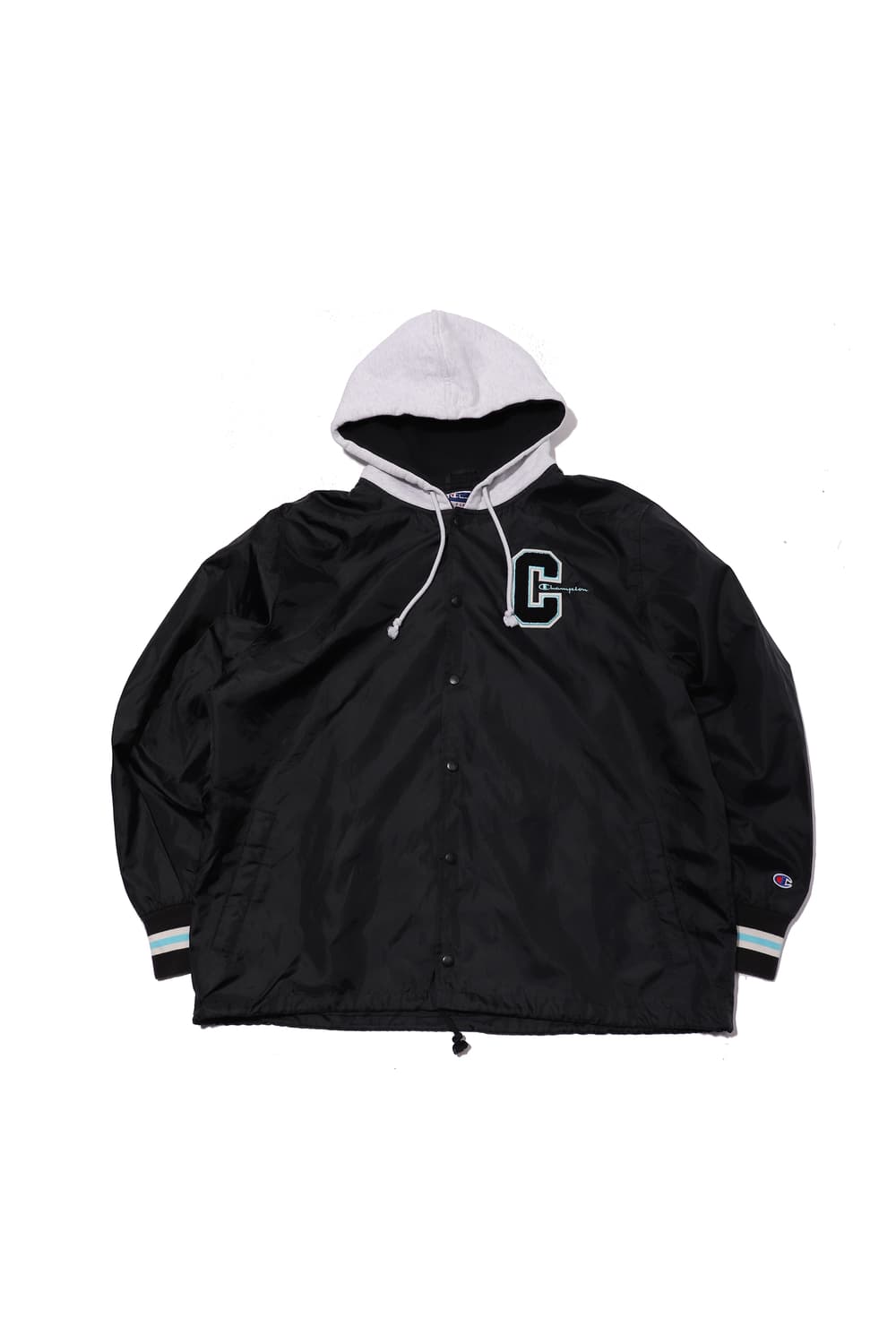CHAMPION 바람막이 레이어드 후드 점퍼 size XL 상품이미지1
