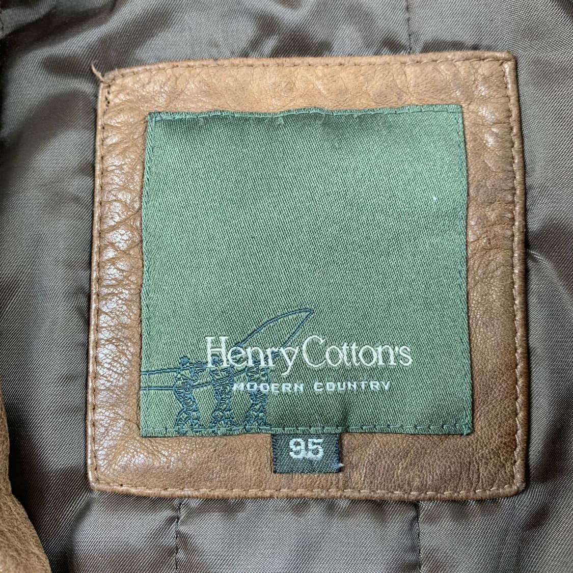 헨리 코튼 양가죽 헌팅 자켓 브라운  상품이미지8