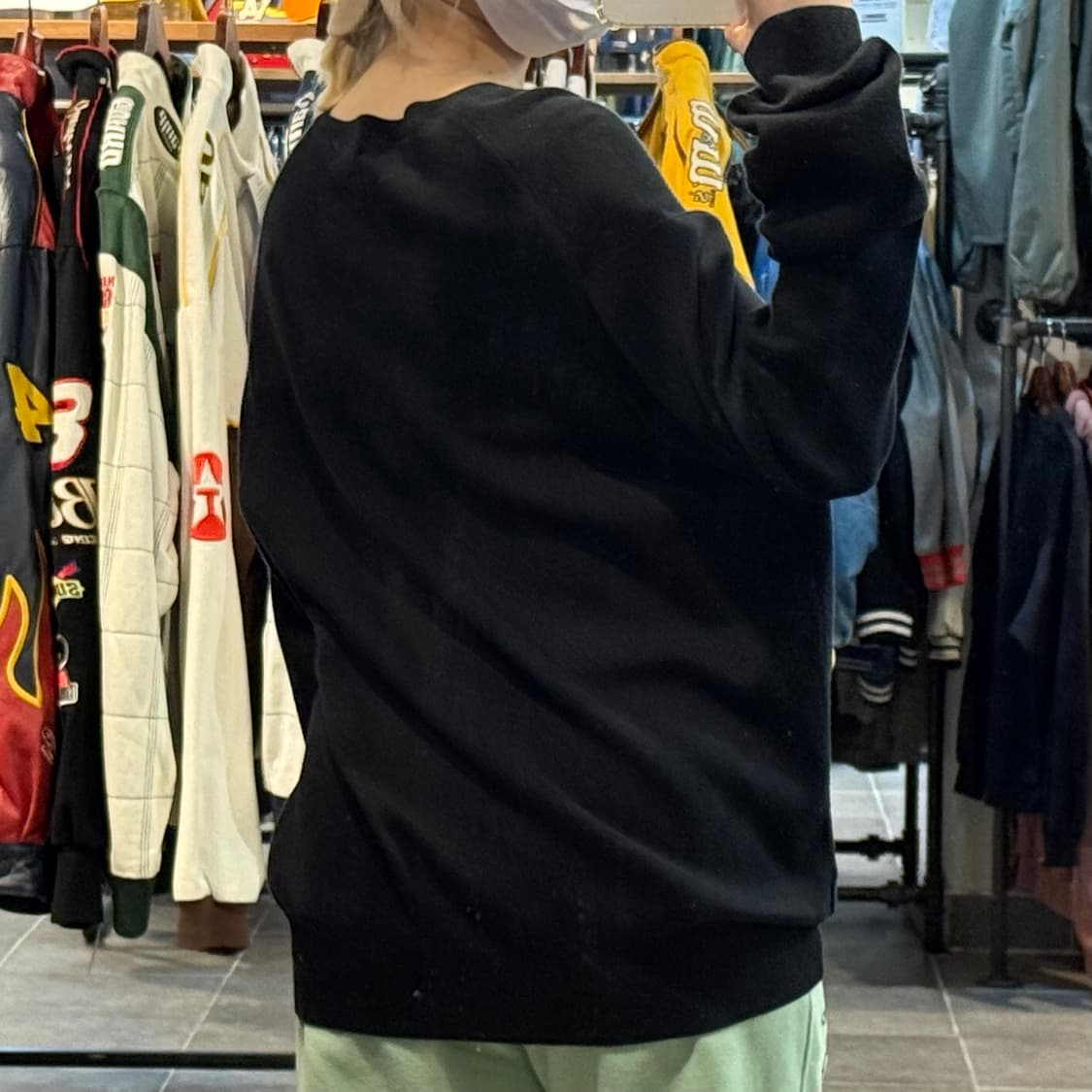 [NO.9] 폴로 브이넥 블랙 니트 상품이미지5