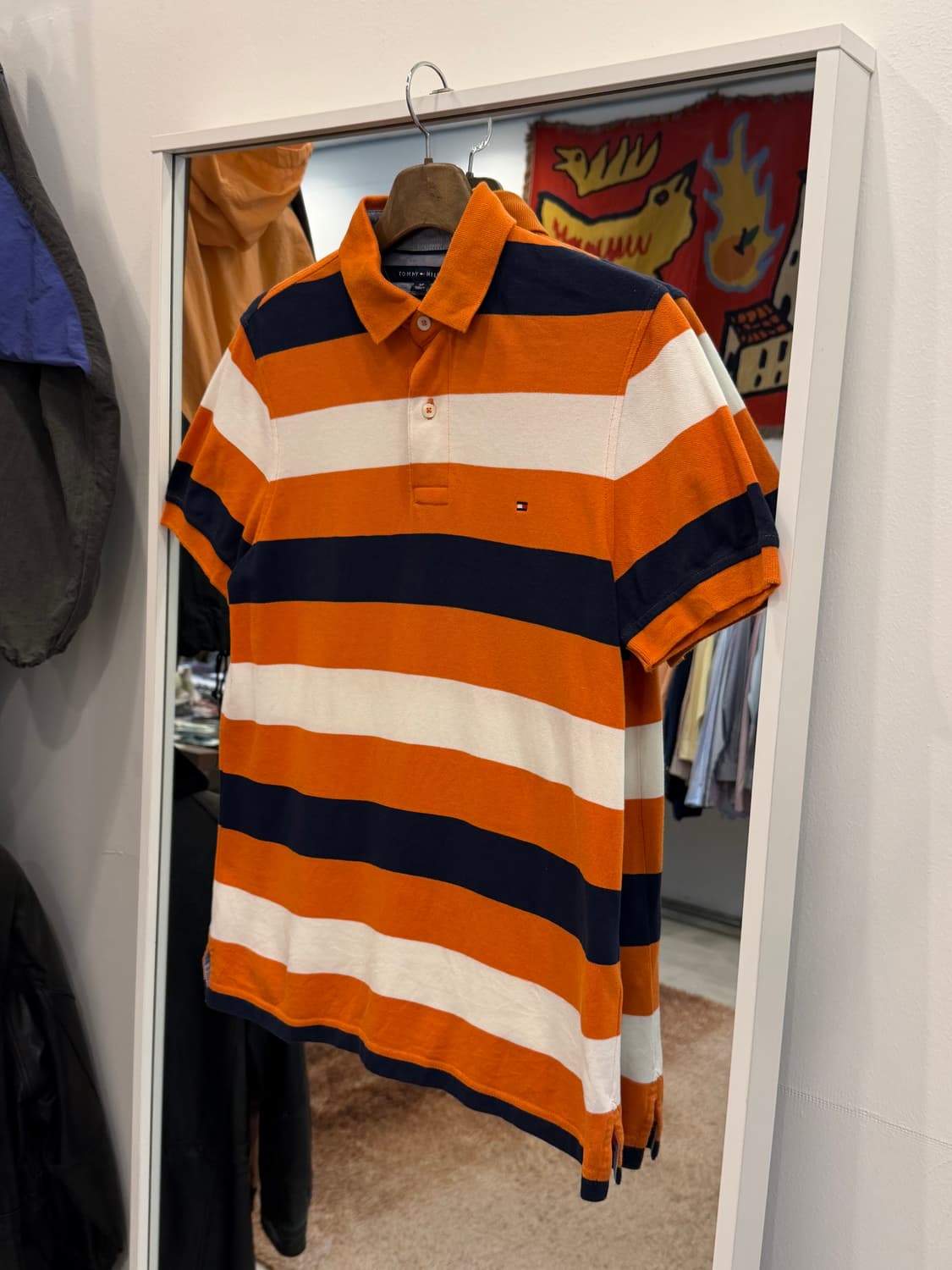 Tommy Hilfiger 타미힐피거 스트라이프 pk 반팔 티셔츠 상품이미지1