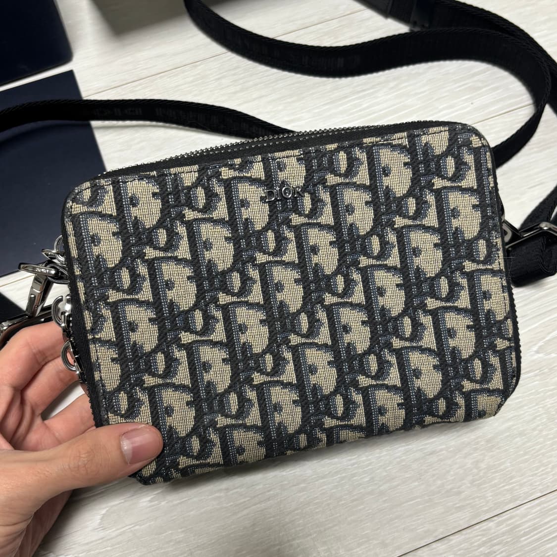 [백화점판/인보이스] 디올 오블리크 스트랩 파우치 크로스백 상품이미지3