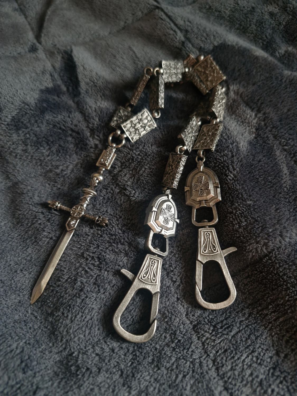 (1회착) 언더마이카 소드 참 실버 체인 상품이미지2