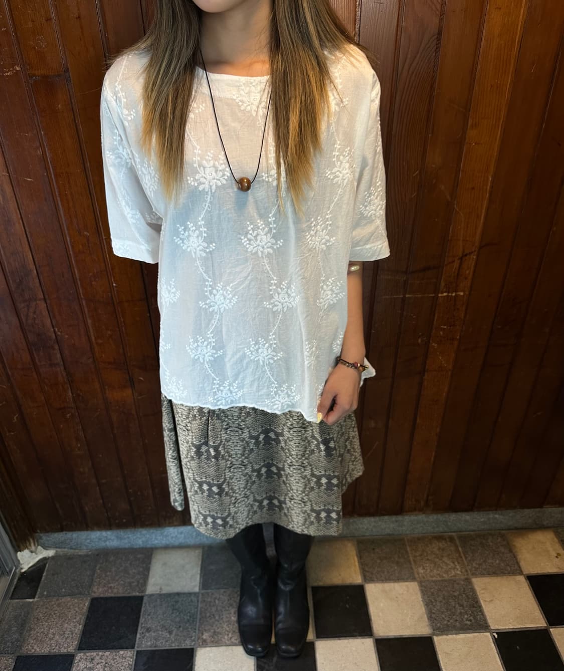 embroidery top 상품이미지1