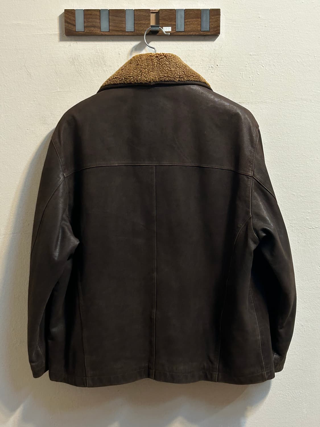 입생로랑 빈티지 양가죽 시어링 카라 레더 자켓 상품이미지4