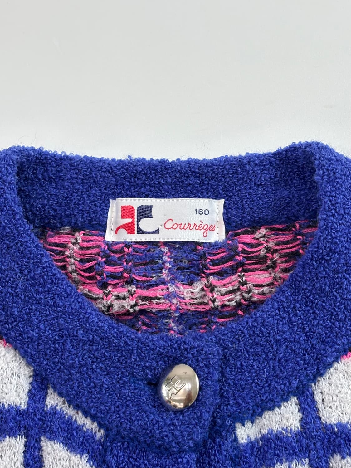 Courreges 꾸레쥬 트위드 멀티컬러 가디건 상품이미지5