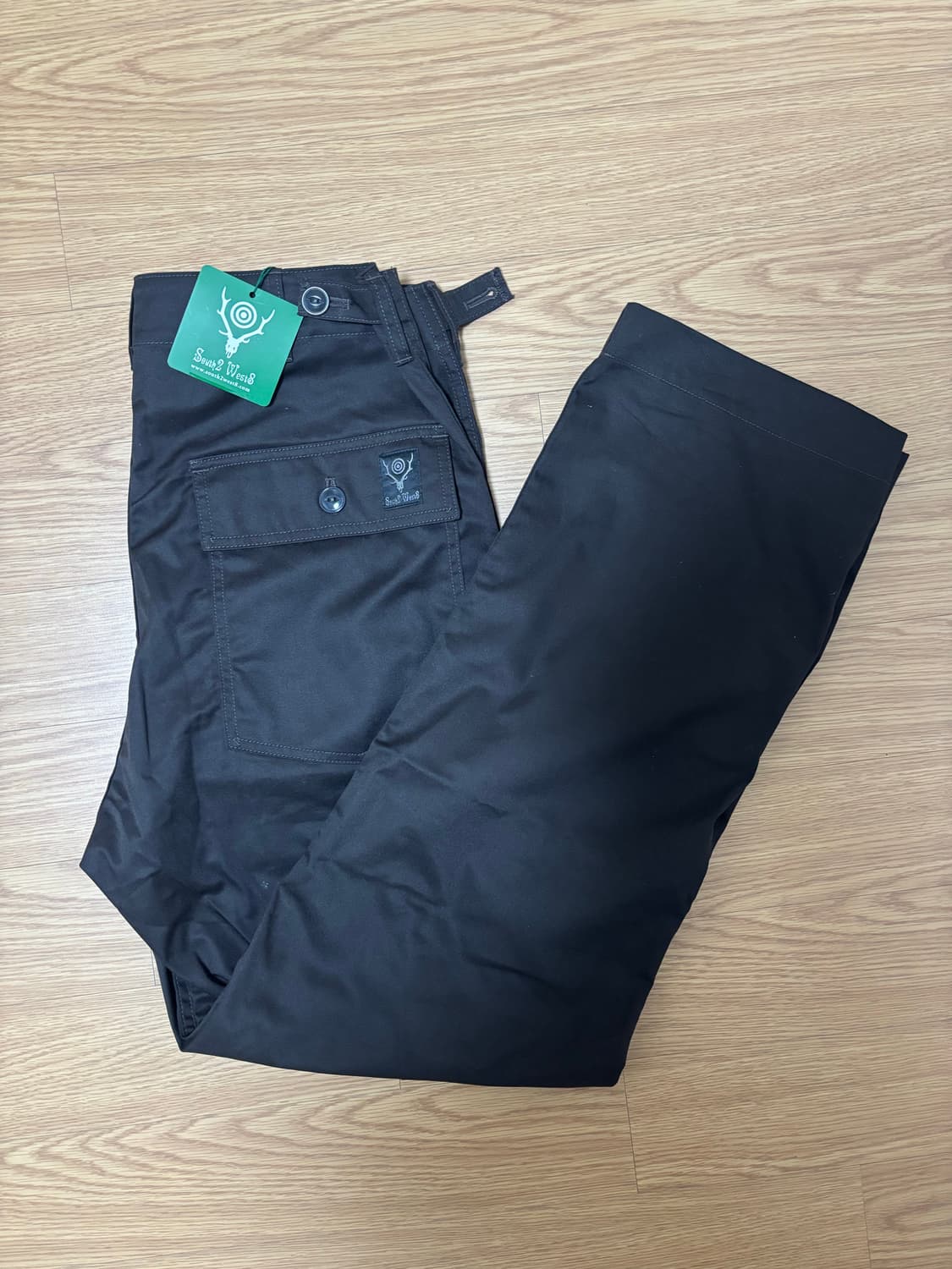 [새상품/32] 남이서팔 SW28 퍼티그 트윌 팬츠 면바지 블랙   상품이미지1