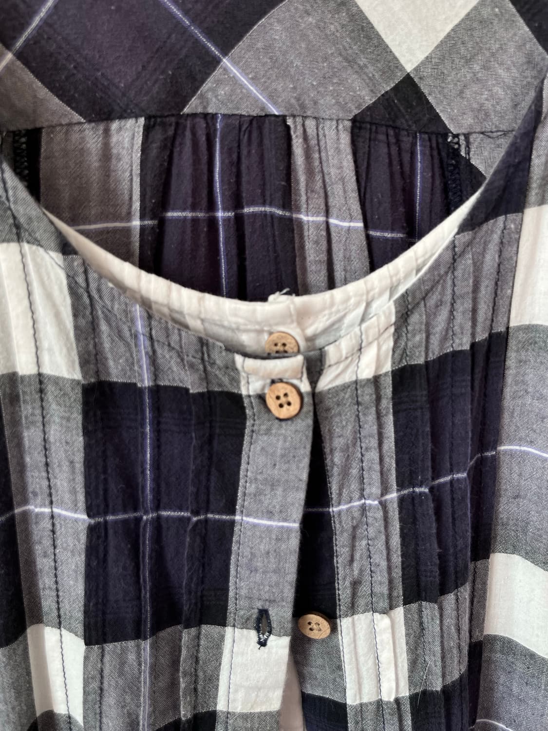 산칸사온 3can4on 체크 바선생 레이어드 원피스 상품이미지10