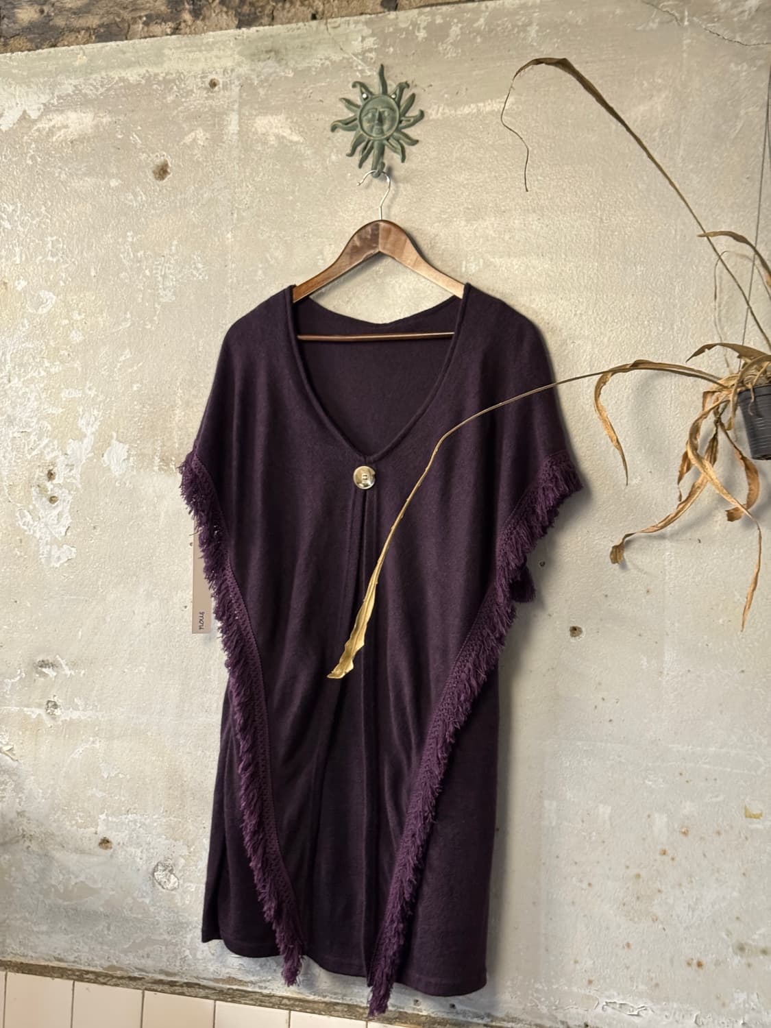 55-66 ) Vintage Fringe Cape Dress 상품이미지1