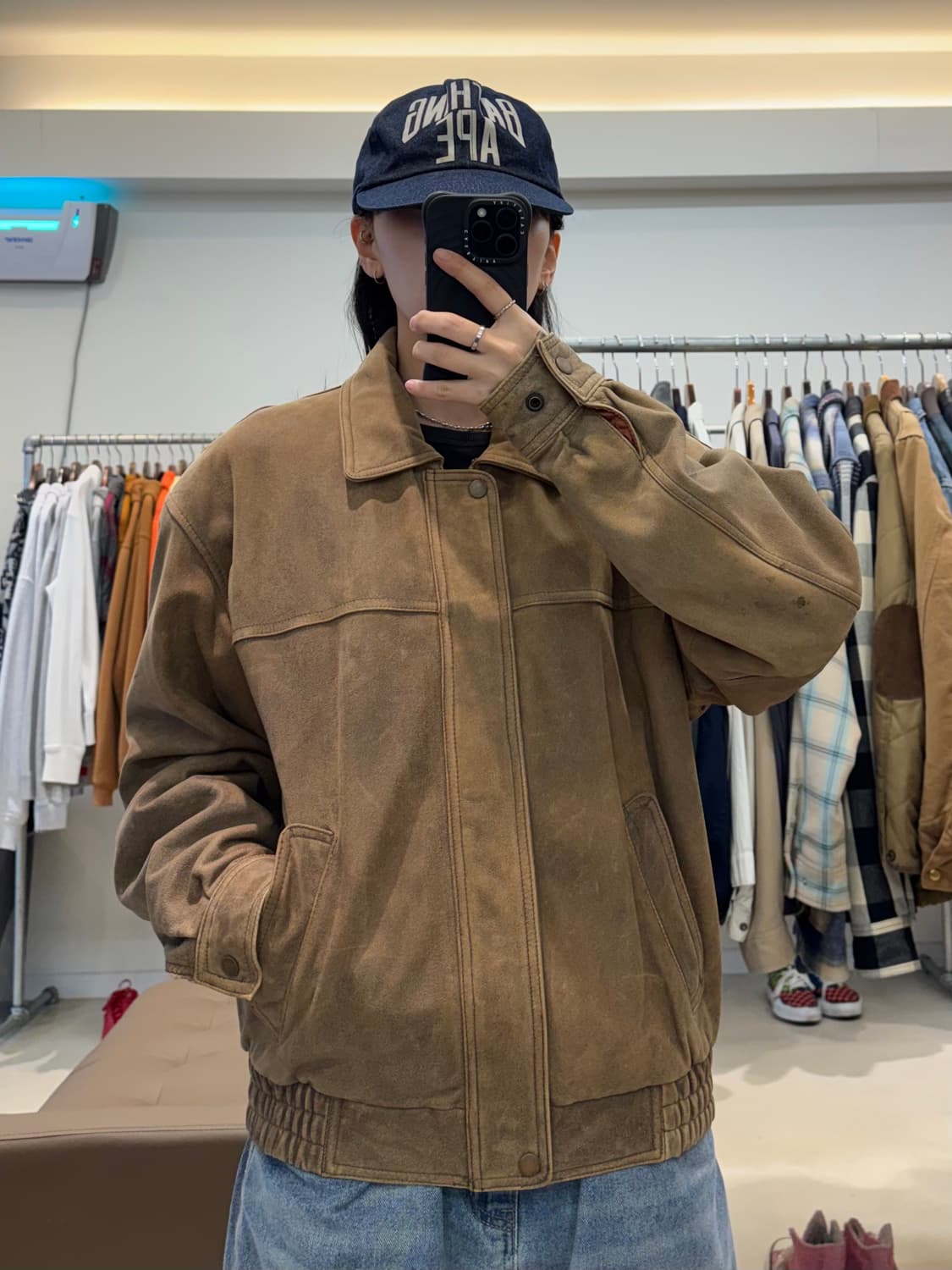 산토리 커피보스 음각 레더자켓 상품이미지6