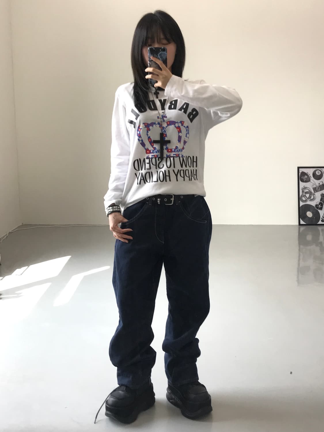 베이비돌 화이트 롱슬리브 상품이미지1