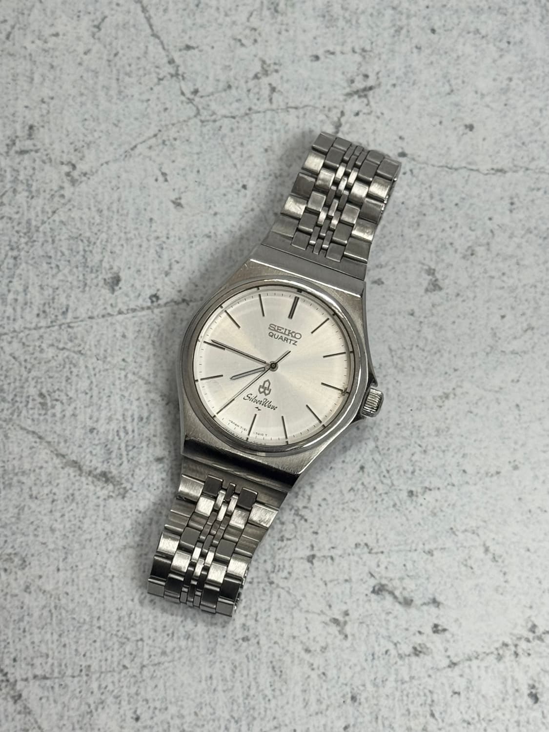 80s 빈티지 세이코 실버웨이브 쿼츠 상품이미지1